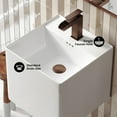 thumbnail image 4 of Pur 16.5" Square Wall-Mount Bathroom Sink, 4 of 12
