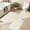 Beige, variant on Aonewoe Bathroom Rug Sets 3 Piece Thin Quick Dry Bath Mat Set Non Slip Washable Bath Mats for Bathroom Toilet and Floor