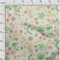 thumbnail image 3 of oneOone Velvet Green Fabric Florals Craft Projects Decor Fabric Printed By The Yard 58 Inch Wide, 3 of 4