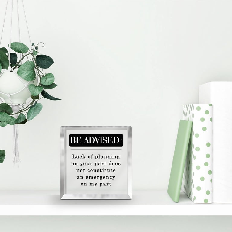 Funny Desk Sign - 'I Match Energy' Acrylic Office Decor For Coworkers, Humor Gift For Work