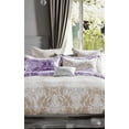 thumbnail image 3 of Say Yes Bedding Hermann White Damask Pattern Reversible 100% Cotton Lightweight Bedding Set, Queen Size 3-Piece Comforter Set, Beige, 3 of 4