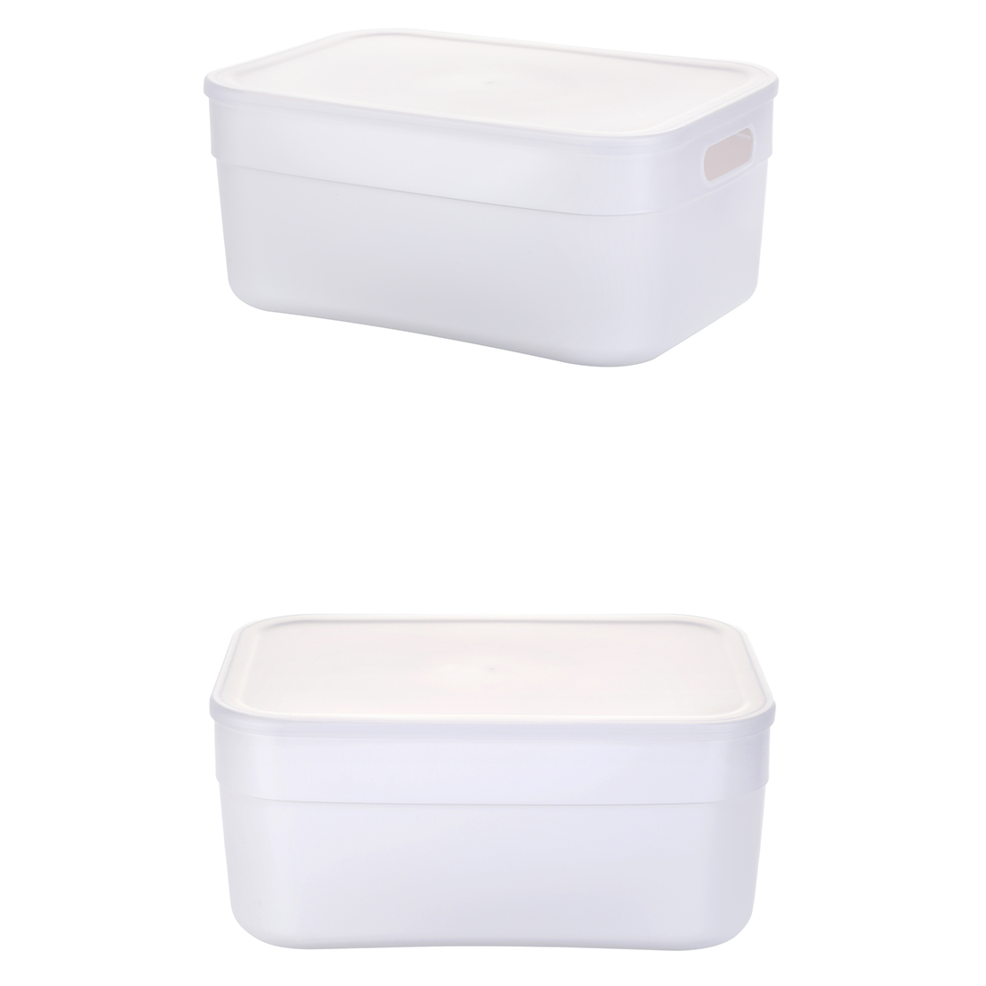 MINISO Storage Case with Lid Large Size Plastic Basket Box for Closet