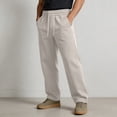 thumbnail image 7 of Dvprdro Mens Cotton Wide Leg Sweatpants Elastic Waist Drawstring Casual Athletic Sweat Pants Fashion Loose Fit Trousers Workout Gym Jogger Pants with Pocket, 7 of 7