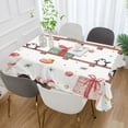 thumbnail image 2 of Yayeee Tablecloths 60" x 60" Rectangle Wrinkle Resistant Party Table Cover, Christmas Gift Train, 2 of 8