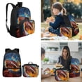 thumbnail image 2 of KUIFORTI Fire Rugby Backpack with Lunch Box, 4 Piece Kids Bookbag Set for Boys Elementary School, Large Capacity School Bag with Pencil Bags Water Bottle Sleeve Back to School Supplies, 2 of 7