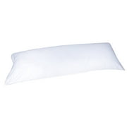 20"x72" 100% Cotton Body Pillow PillowCase Cover 400 Thread Count With Double Sided Zippers White (6 Feet Long)