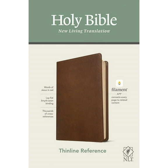 NLT Thinline Reference Bible/Filament Enabled Edition-Rustic Brown LeatherLike