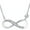 Dazzling White, variant on SFTING Infinity Necklaces 925 Sterling Silver Love Pendant White Gold Plated Gifts for Women