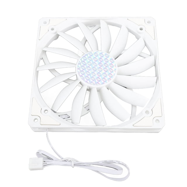 PWM Case Fan, 140mm 4Pin 12V PC Cooling Fan, 1100RPM 15mm Ultra Thin Case Cooling Fan, MFDB Hydraulic Bearing, for PC Desktop