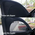 thumbnail image 7 of Ayamaya Breathable Mesh Automotive Window Shades with Zipper Foldable, Black, 39.4" x 31.5", 7 of 7