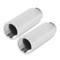 thumbnail image 3 of 2 extensiones de brazo de ducha de acero inoxidable cromado para baño, 6,1 cm/2,4 pulgadas, 3 of 14