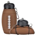 thumbnail image 1 of Foldable Silicone Water Cup Outdoor Riding Water Cup Coffee Color 600ml, 1 of 2