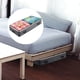thumbnail image 5 of Bolsa de almacenamiento bajo la cama Grandes 39,37x19,69x5,9 pulgadas | Asas reforzadas | Caja de cama gris no tejida con ventana transparente | Organizador de ropa resistente y resistente a, 5 of 6