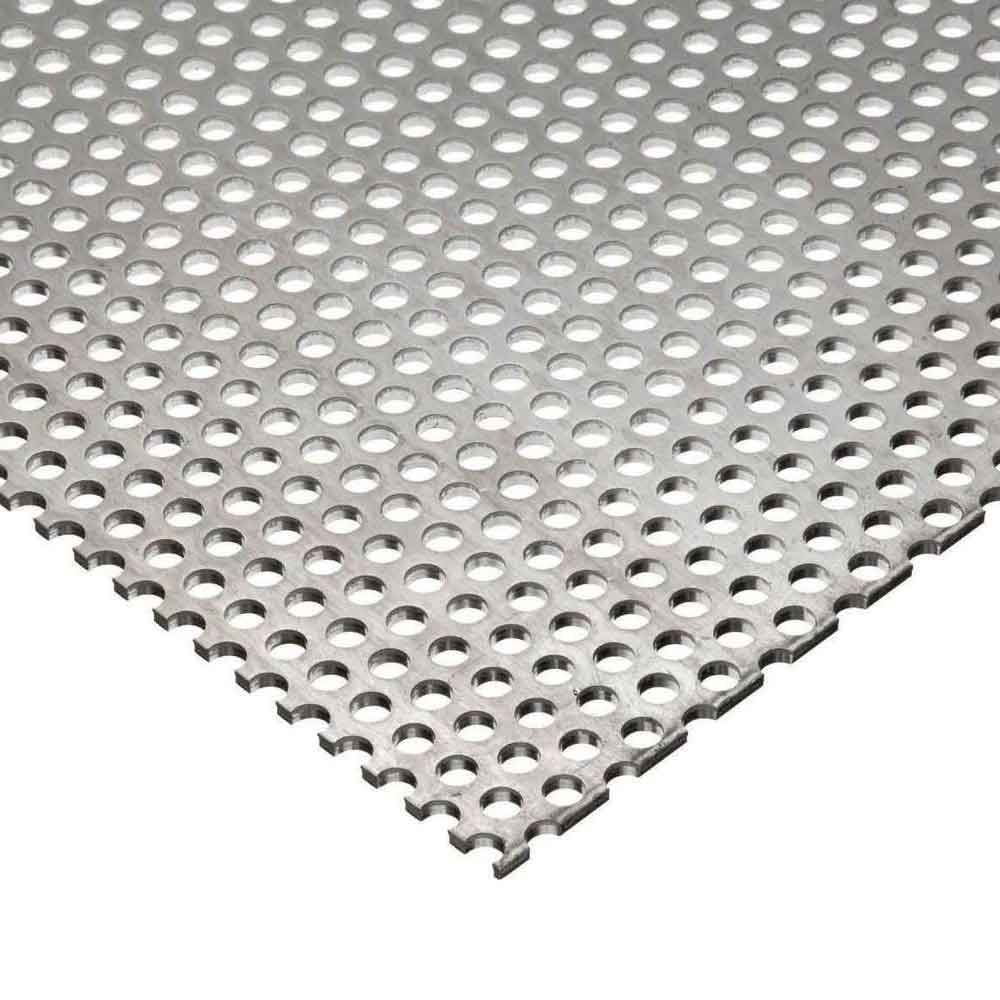 Online Metal Supply Galvanized Steel Perforated Sheet .034' (22 ga.) x 24' x 24' 1/8' Holes