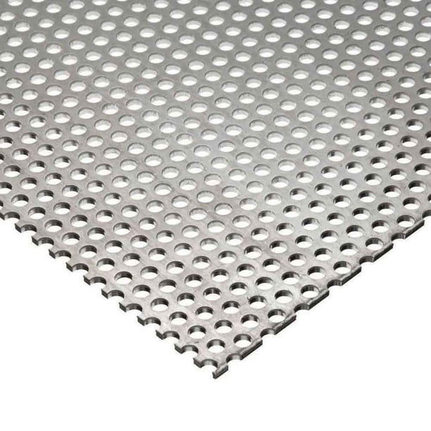 Online Metal Supply Galvanized Steel Perforated Sheet .034' (22 ga.) x