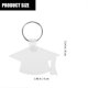 thumbnail image 2 of Heat Transfer Keychains, Durable Blank Key Ring Ornaments for Creative Projects, 2 of 5