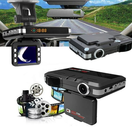 Car DVR Recorder 2 IN 1 HD 720P 2.0inch G-Sensor LCD Display Digital Video Camera Vehicle Dash Cam Crash Night Vision Camcorder Equipment+Laser Speed Detector Trafic