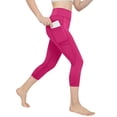 thumbnail image 5 of Amidoa Girls Athletic Leggings Stretch Kids Dance Workout Running Yoga Pants with Pocket 6, 5 of 9