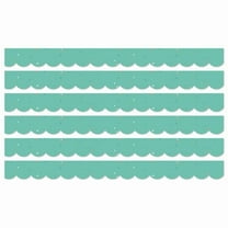 Carson Dellosa Education We Belong Speckled Teal Scalloped Borders Per Pack, 39 Feet Per Pack, 6 Packs