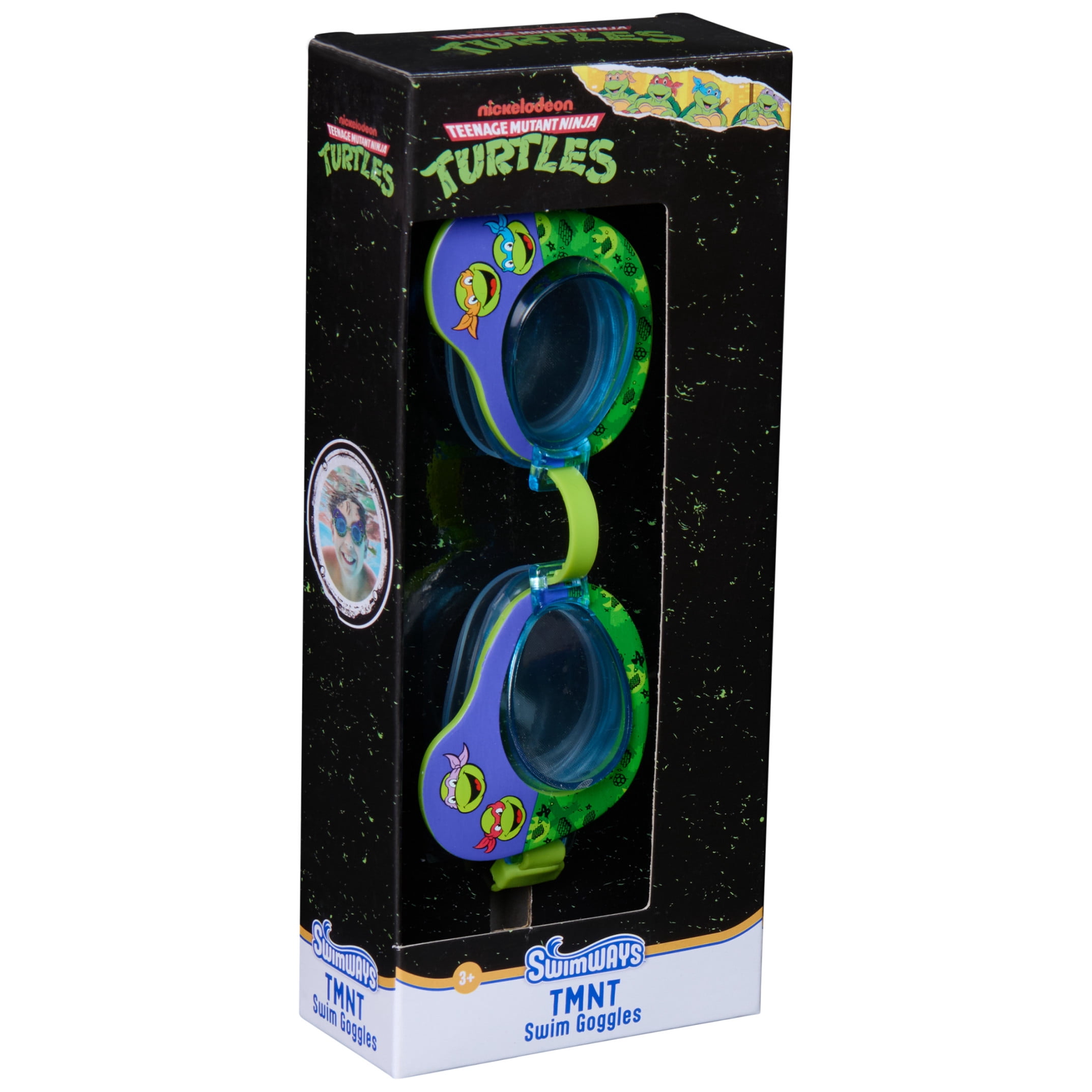Swimways TMNT Swim Goggles, Water Toys, Pool Accessories for Kids Aged 3 & Up
