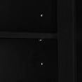 thumbnail image 4 of Urli Modern Double Door Storage Cabinet with Adjustable Shelves, Black, 4 of 10