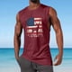 thumbnail image 5 of Tanque Deportivo de Cuello Redondo de la Impresión de la Moda Casual de los Hombres, Blusa de Poliéster sin Mangas para el Uso Diario Casual Al Aire Libre, 5 of 5
