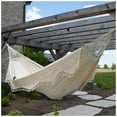 thumbnail image 3 of Vivere Authentic Brazilian Double Cotton Hammock, Outdoor Hanging Daybed, Antique, 3 of 5