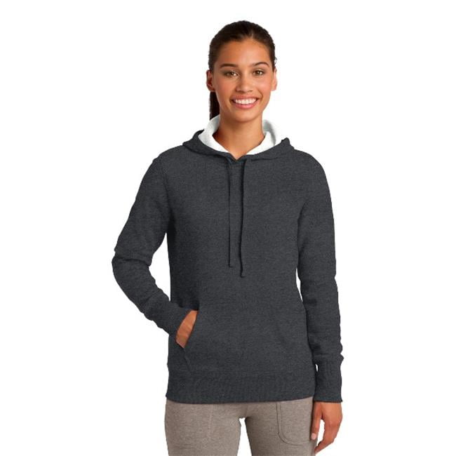 Sport-Tek® Ladies Pullover Hooded Sweatshirt. Lst254 Graphite Heather ...