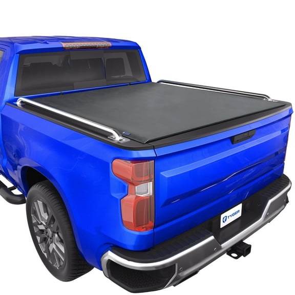 Tyger Auto T2 Low Profile Soft Roll-up Truck Bed Tonneau Cover Compatible with 2019-2026 Chevy Silverado GMC Sierra 1500 (Not Fit 19 LD/Limited) | 5'10" (70") Bed | TG-BC2C6053