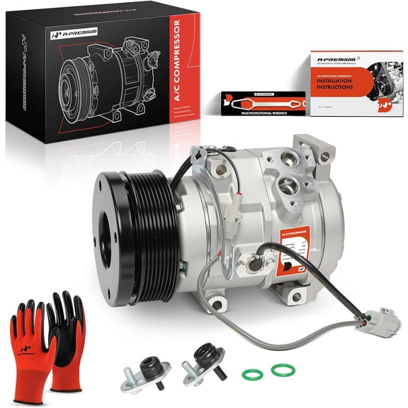 A-Premium AC Compressor with Clutch Compatible with Toyota Tundra 2007-2020 V8 4.6L 5.7L