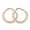 Moonstone, variant on Black Agate Textured Hoop Earrings Stone Beads Stainless Steel Hoop 50mm Pin 0.6x1mm P602