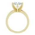 thumbnail image 2 of Pompeii 3 Ct Oval Moissanite Solitaire Engagement Ring 14k Yellow Gold (H/I,VVS1), 2 of 4