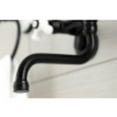 thumbnail image 3 of Kingston Brass KS616MB Wall Mount Bathroom Faucet, Matte Black, 3 of 5