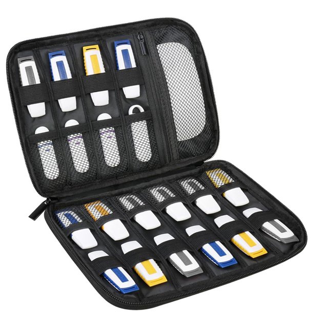 Bolsa de Almacenamiento USB Portátil Organizador de Unidad Flash