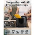 thumbnail image 3 of Antiadherente Stockpot Cook N Home, 10,5 L, con tapa de aluminio negro, 3 of 7
