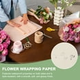 thumbnail image 4 of Uxcell Flower Gift Wrapping Paper, Waterproof Bouquet Wrap for Wedding DIY Craft Gold Edge Gold, 4 of 7