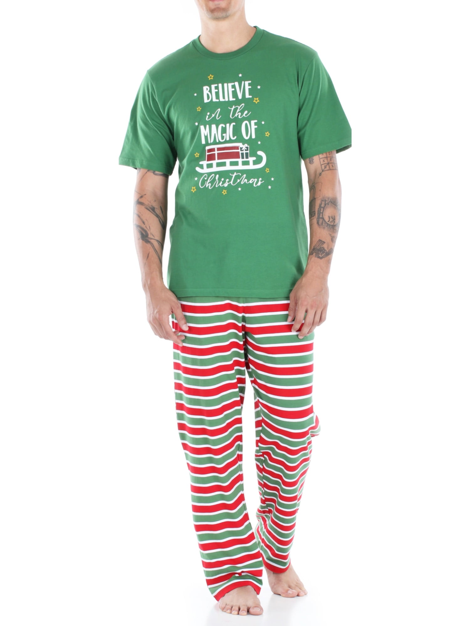 Sleepyheads Holiday Men's Long Sleeve Relaxed Fit Knit Pajamas, Pant