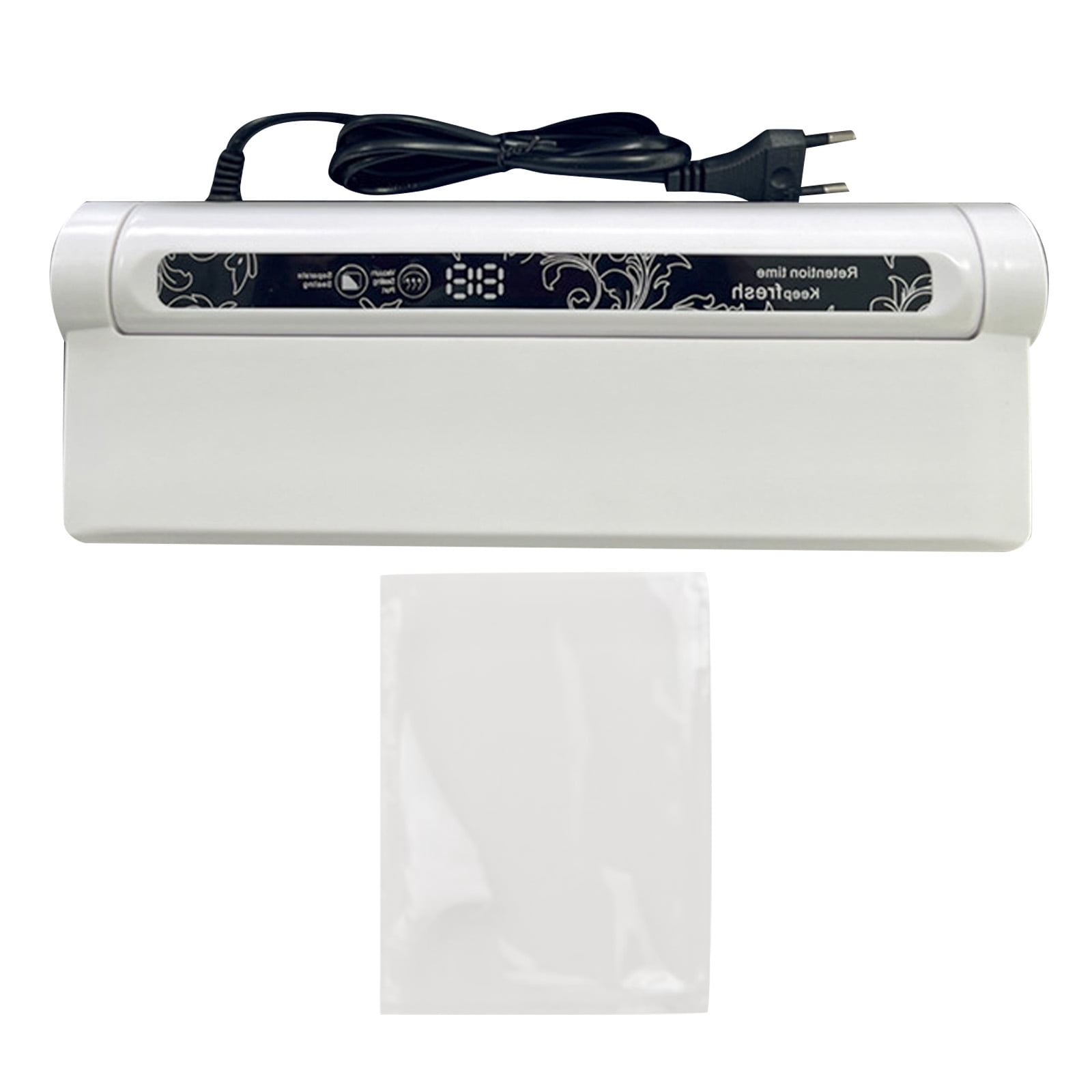 75Kpa Strong Suction Food Vacuum Sealer Machine With 20 Vacuum Seal Bags, Dry/Wet Modes & Digital Countdown Timer, Compact Lightweight For Home Kitchen, Extends Food Freshness 7X