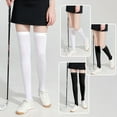 thumbnail image 3 of Sun Sleeves Leg Sleeves Protection Open Heel Cooling Sleeves Stockings for Tennis, 3 of 7