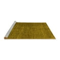 thumbnail image 2 of Ahgly Company Machine Washable Indoor Square Abstract Yellow Modern Area Rugs, 8' Square, 2 of 4