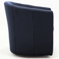 thumbnail image 3 of Pemberly Row 19"H Fabric Swivel Club Chair in Midnight Blue Finish, 3 of 5