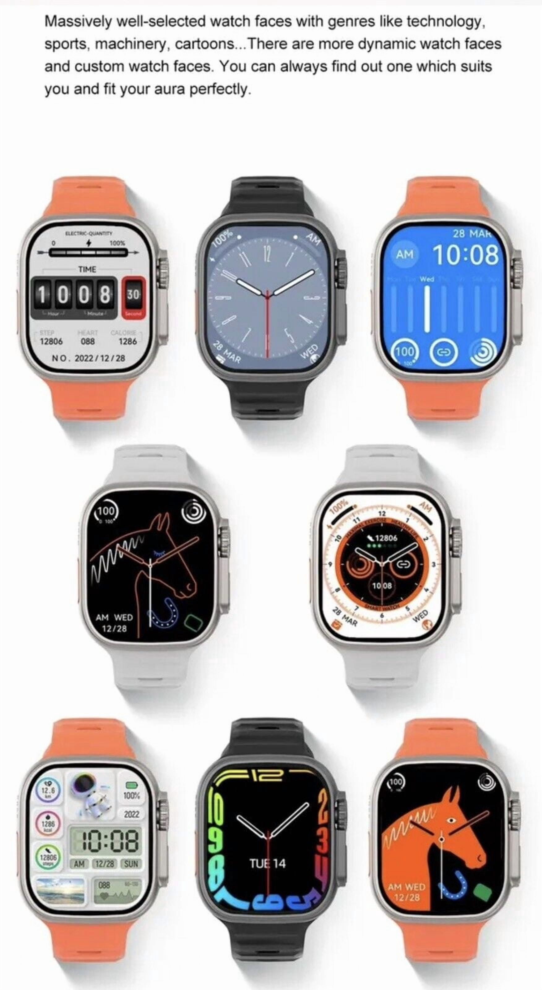 2026 Sports Men and Women's Smart Watch Bluetooth SmartWatch For Apple iPhone iOS and Android
