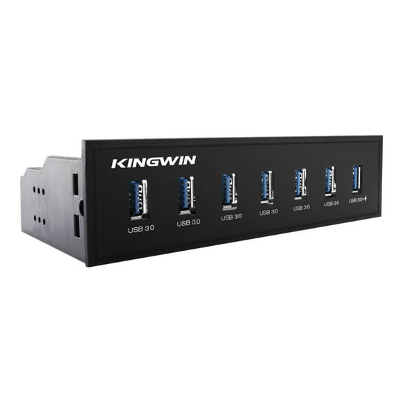 Kingwin KW525-7U3C - Hub - 7 x SuperSpeed USB 3.0 - module plug-in