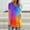 Purple #6, variant on Tops ! Shirts for Women, Women's Gradient Printed Blouse V-Neck Short Sleeve Loose T-Shirt Tops Oversized T-Shirt Casual Tops Loose Fit Green XXL #