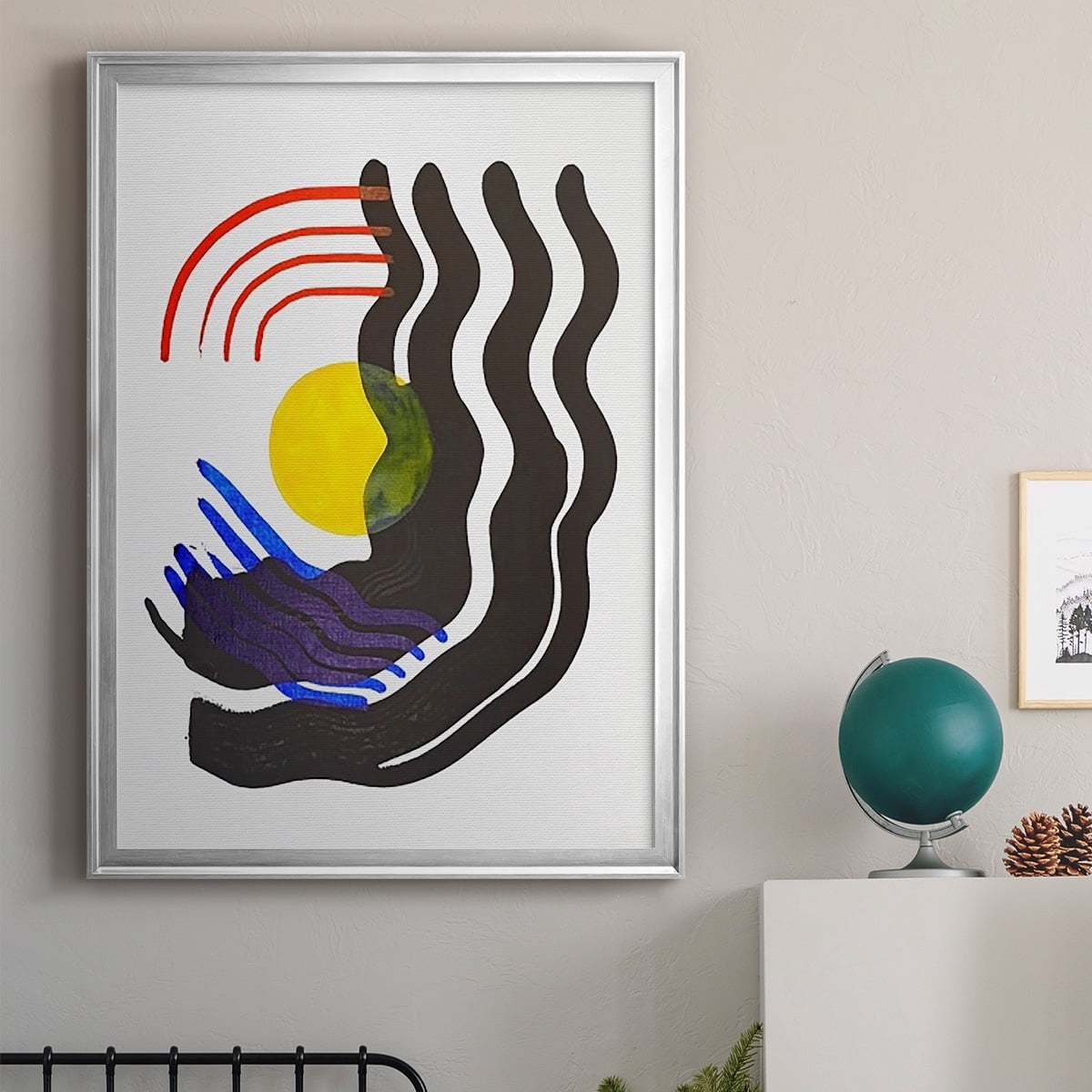 Shifting III Premium Framed Print, in Gold, Black, or Silver - Ready to Hang