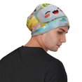 thumbnail image 4 of Rocae Kawaii Sushi Characters Delight for Beanies Hats for Men Women Warm Chunky Knit Hats Winter Adult Milk Silk Knitted Beanie, 4 of 7