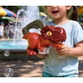 Ring Shape Red Handheld Dinosaur Toy, Red T-Rex Dinosaur Bubble Maker with Open Mouth ...