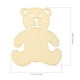 thumbnail image 4 of EeaseMX 40 piezas de rodajas de madera para manualidades, sin terminar, con forma de oso, adorno decorativo., 4 of 7