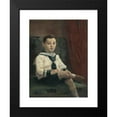 thumbnail image 2 of Jozef Hanula 18x24 Black Modern Framed Museum Art Print Titled - Boy in Matrose Dresses (1916), 2 of 5