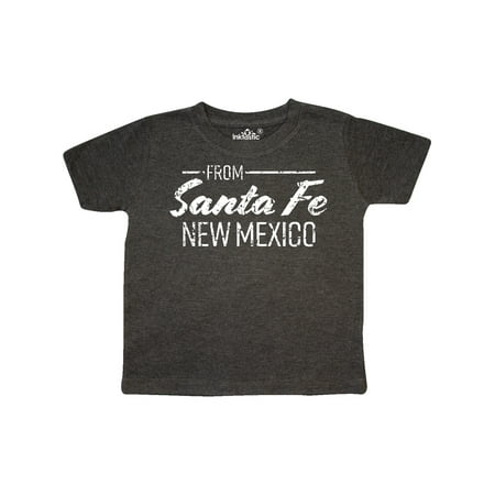 

Inktastic From Santa Fe New Mexico in White Distressed Text Gift Toddler Boy or Toddler Girl T-Shirt